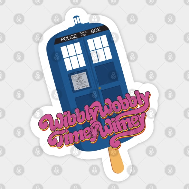 Wibbly Wobbly Timey Wimey Pop Sticker by marv42